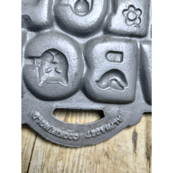 Vtg Cast Iron ABC Childrens John Wright Co Baking Pan 1985 USA NOS (lrs) - Picture 6 of 6